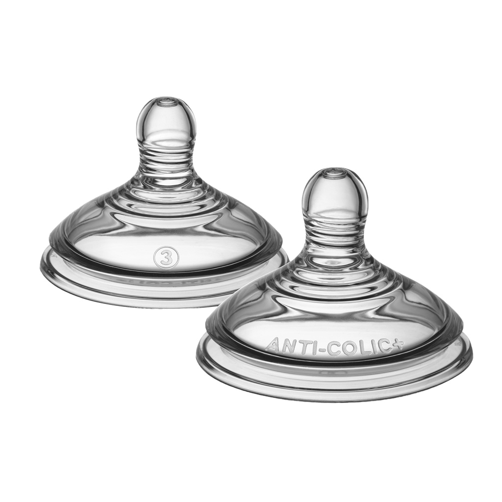 Bình Sữa Siêu Chống Đầy Hơi Kèm Báo Nhiệt Tommee Tippee 150ml, 260ml, Núm Ty Đi Kèm