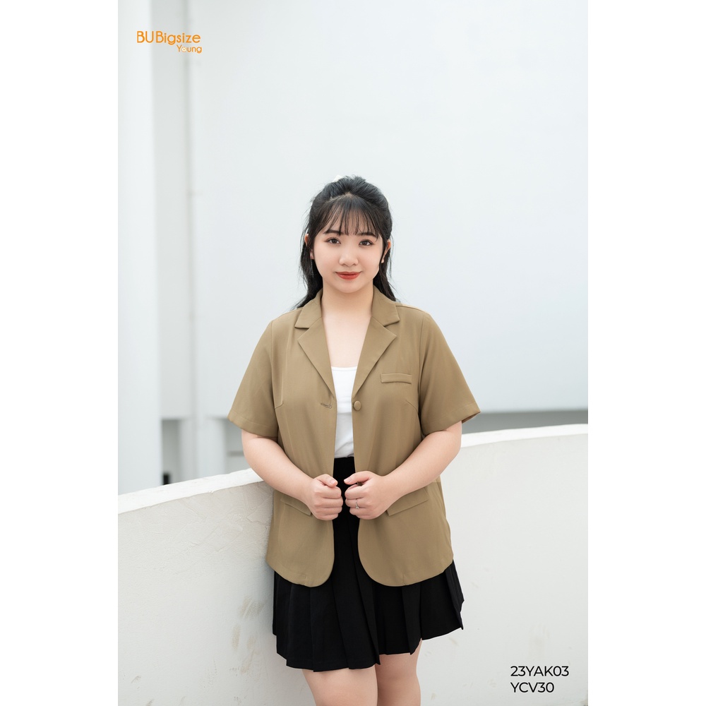 Áo blazer túi cơi ngực giả BIGSIZE  - 23YAK03 -