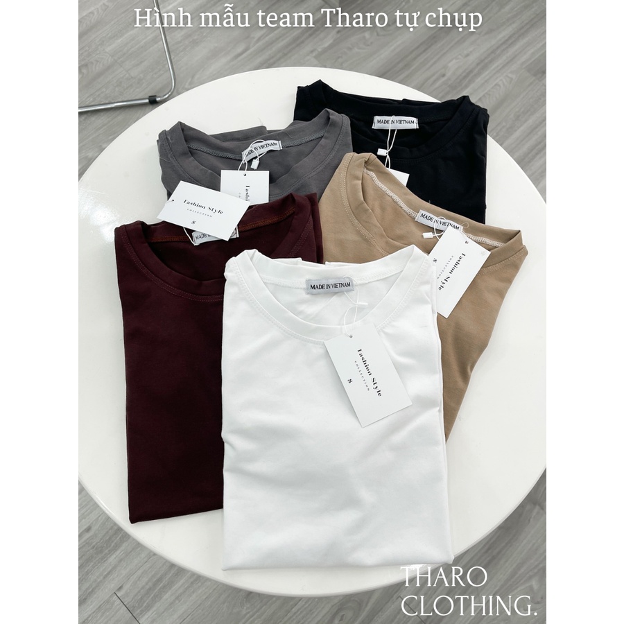 [Mã FATREND02 giảm đến 30k đơn 99k] Áo Thun Nữ Basic Nhiều Màu - Tharo Clothing | BigBuy360 - bigbuy360.vn