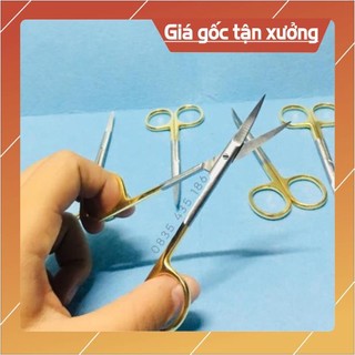 Kéo cán vàng mũi cong nhấn mí cao cấp