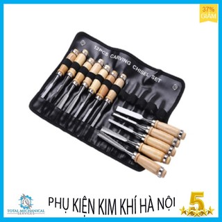 Bộ đục gỗ 12 món - Đồ nghề chạm khắc gỗ dành cho thợ mộc, thợ điêu khắc bebekitchen