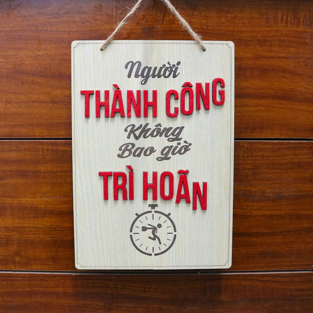 Khẩu Hiệu Treo Tường Văn Phòng BÁCH MỘC Tiếng Việt Nhiều Mẫu Cỡ Lớn