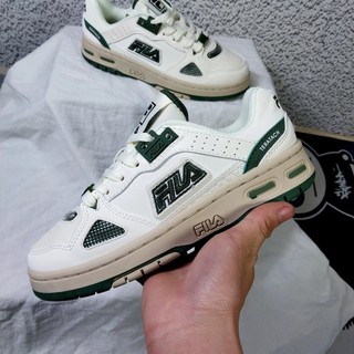 Giày sneaker Fila trắng xanh, giày thể thao nam nữ Fila bản đẹp cao cấp ảnh thật fullbox