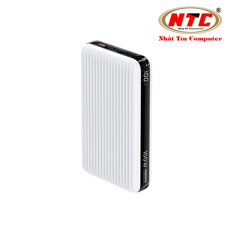 Pin dự phòng sạc Remax RPP-508 20000mAh TypeC Output 100W / Input 65W và QC3.0 18W - Sạc cho Laptop (Trắng)