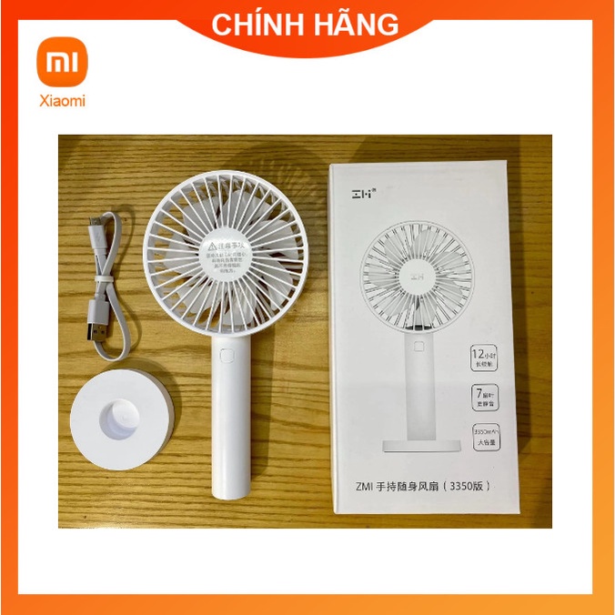 Quạt cầm tay Xiaomi Zmi AF215 pin 12 tiếng , tích điện