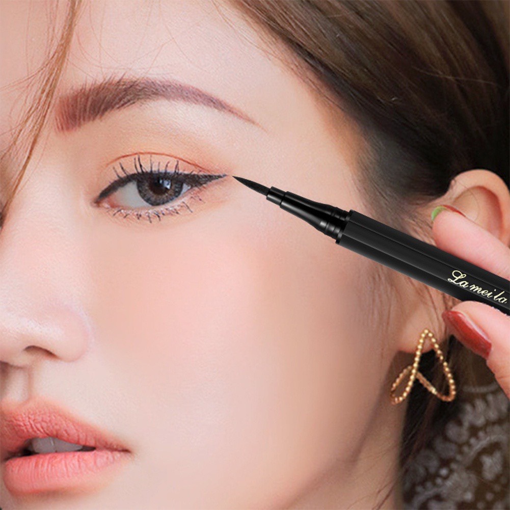 Bút Kẻ Mắt Nội Địa Trung Chống Nước Nhanh Khô Lameila Km13 Vỏ Bạc LKMN1