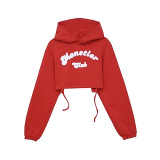 Áo Cropped Hoodie Móntier- Áo Hoodie form croptop màu tím pastel xinh xắn