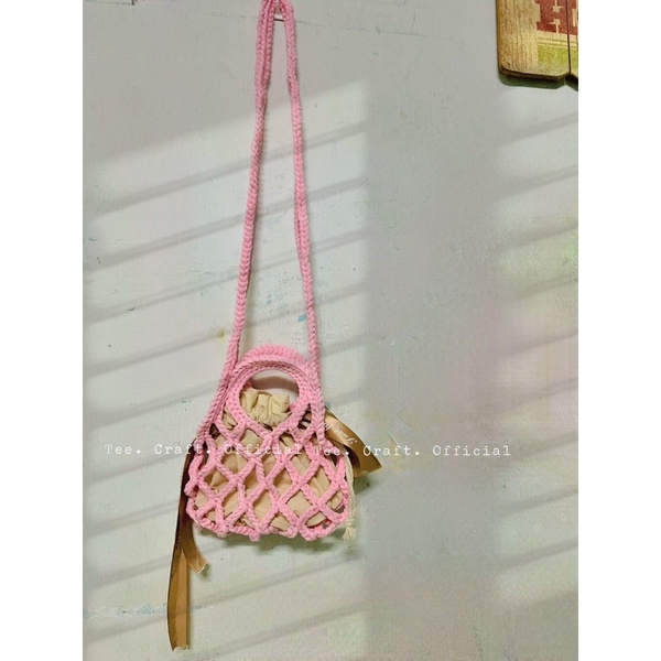 Túi đeo chéo lưới - Ollin bag crochet - Tote bag
