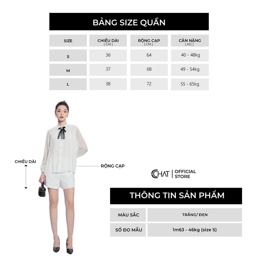 Quần Đùi Nữ 𝐂𝐂𝐇𝐀𝐓 Vạt Chéo Cạp Trước Chất Tuytsi Cao Cấp 13ONS2016AT