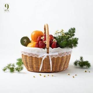 [Giá xưởng] Giỏ Picnic Mây Đựng Trái Cây Đi Du Lịch, Đi Biển Tiện Lợi, Chụp Hình, Trang Trí Nhà Cửa, có lót vải