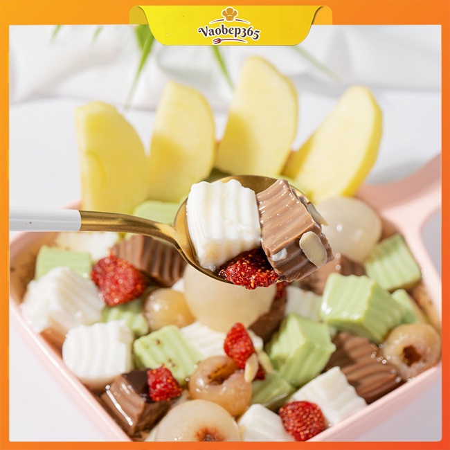 Sét Nguyên Liệu Làm Chè Khúc Bạch Long Nhãn Thạch 3 vị