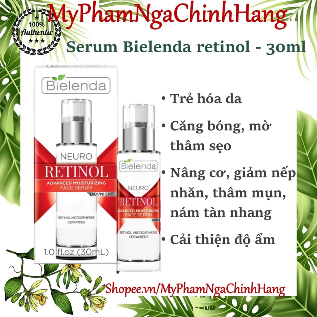 Tinh chất chống lão hóa Bielenda Neuro Retinol Advanced Moisturizing Serum