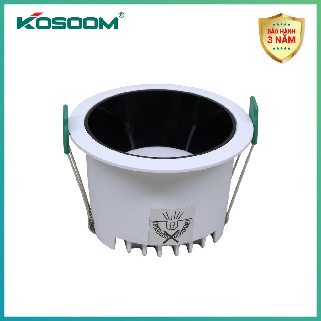 Đèn âm trần Chống Chói Chiếu Sâu KOSOOM Prime 10W, 15W, 20W, bảo hành 3 năm