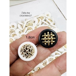 Set 50 nút nhựa tròn 1.8cm