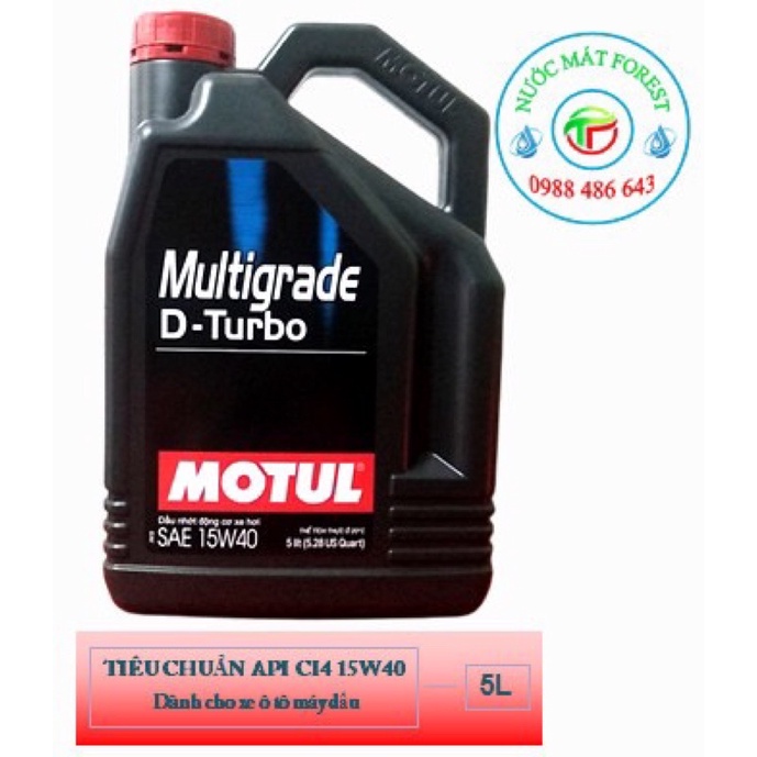 Dầu nhớt motul Multigrade D-Turbo máy dầu 15w40 và 20w50 5 lít
