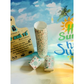 Set 50 ly giấy cứng làm cupcake size nhỏ