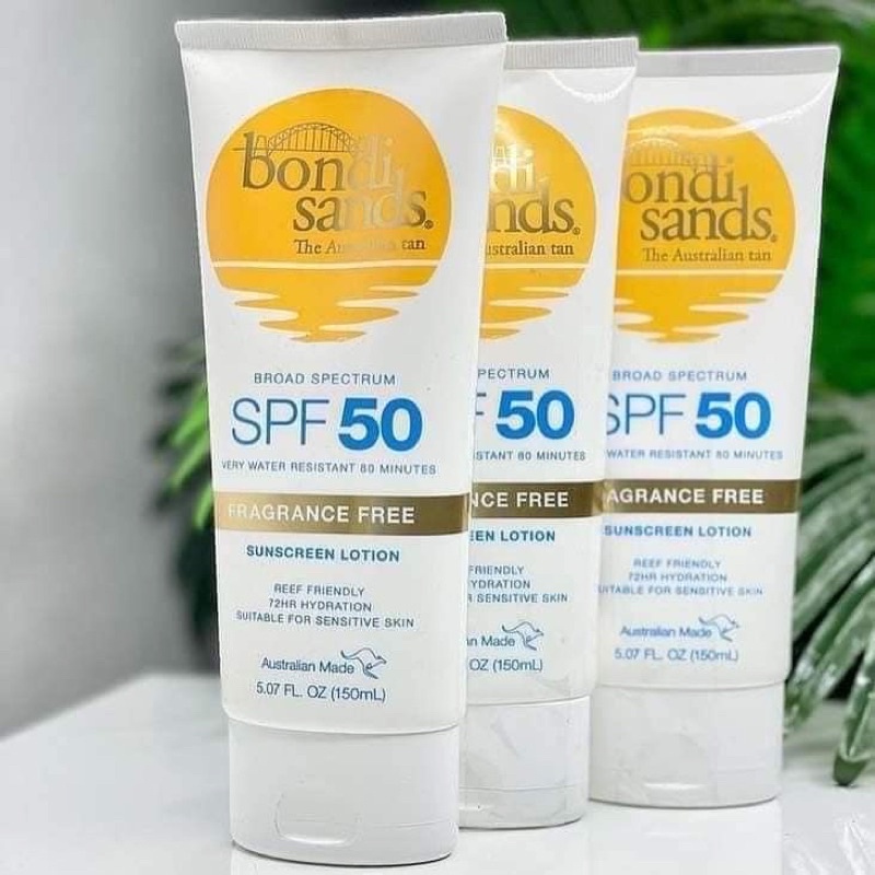 KCN vật lý -Kem chống nắng Bondi Sands SPF 50+ 150ml - 500ml Úc