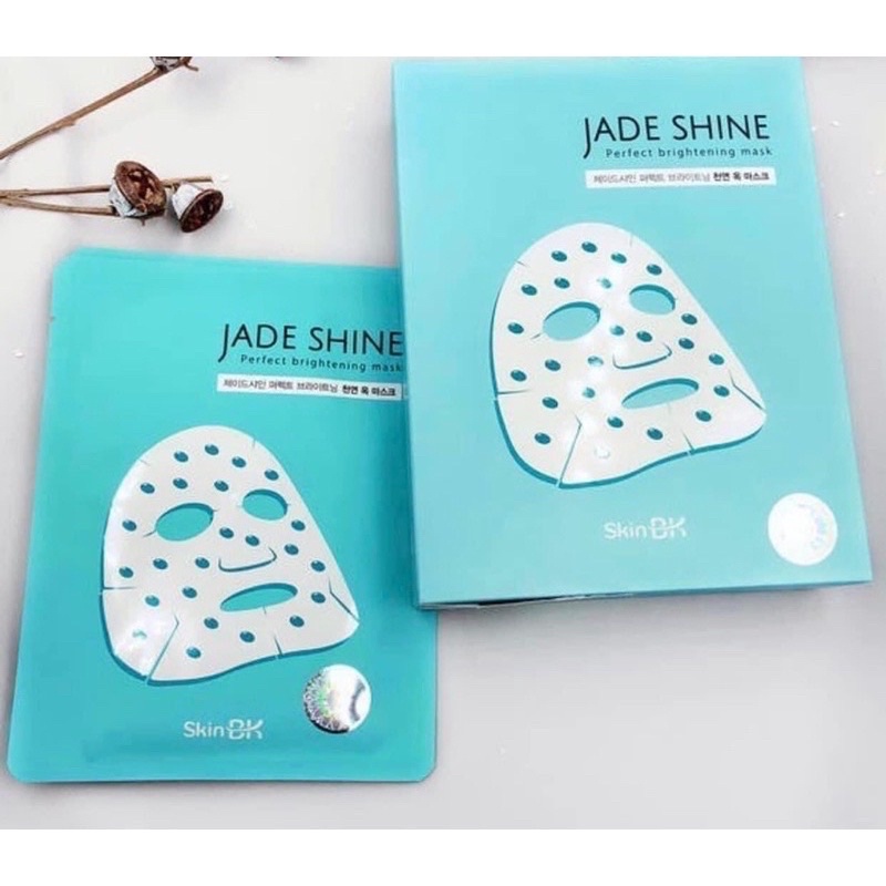Hộp 10 Mặt Nạ Dưỡng Trắng Skin BK Jade Shine Hàn Quốc