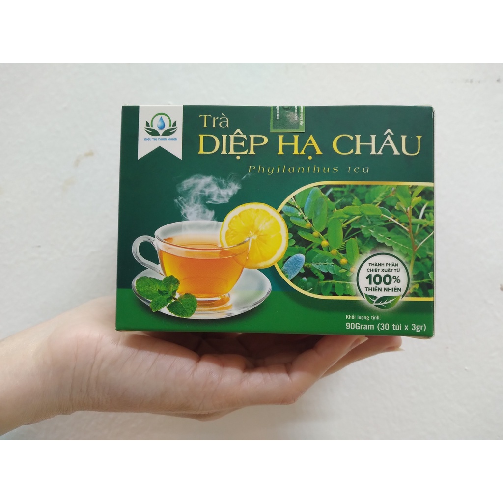 Trà Diệp Hạ Châu hộp 30 Túi Lọc x 3Gram Siêu Thị Thiên Nhiên