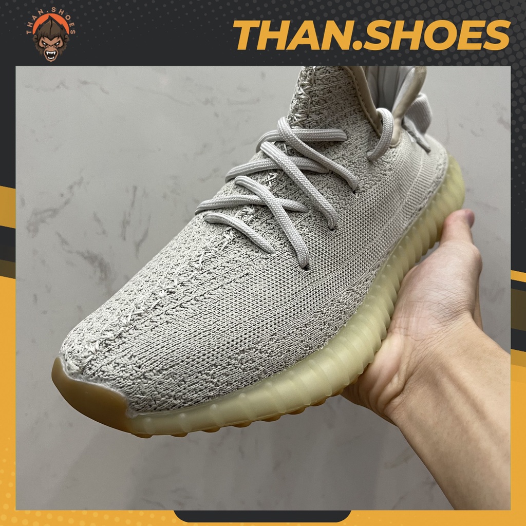 Giày 350 V2 Sesame, Yz 350 Xám Xi Măng - Than.Shoes