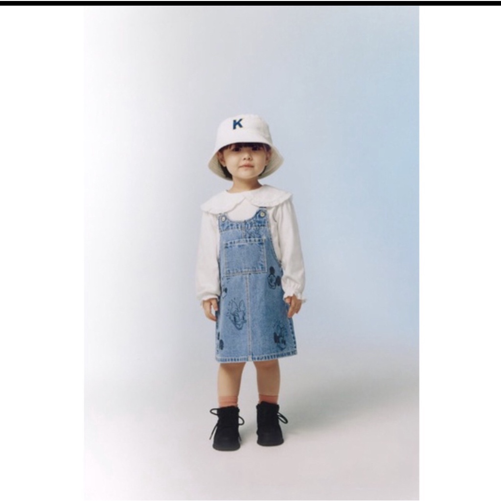 Váy yếm 3 mẫu jean+kaki Mickey nhân vật hoạt hình Disney cute cho bé gái chất siêu mềm,điểu chỉnh được độ dài,form rộng