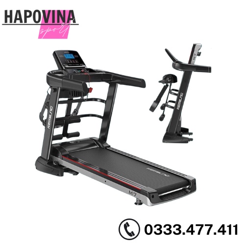 Máy Chạy Bộ Đa Năng Kemilng M7, Máy Chạy Bộ Tại Nhà - Tập Cơ Bụng, Tay - Màn Hình LCD 4.0