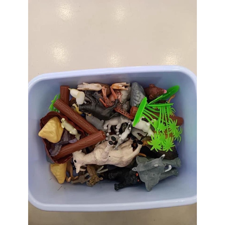 Bộ đồ chơi mô hình động vật 58 chi tiết thú rừng hoang dã cho bé thỏa sức khám phá thế giới động vật