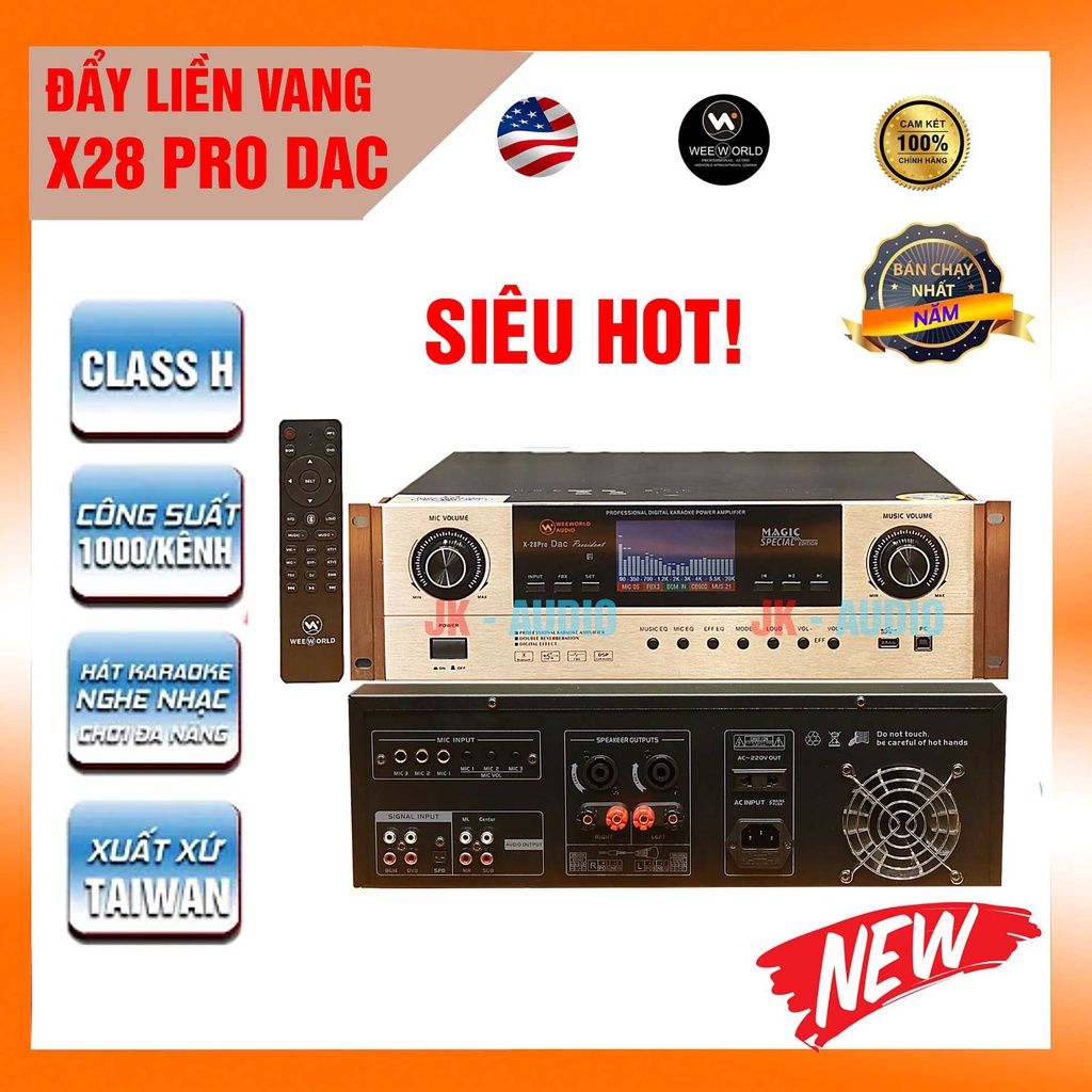 Đẩy liền vang Weeworld X28 Pro DAC