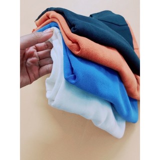 Áo thun cotton basic dáng ôm nhiều màu