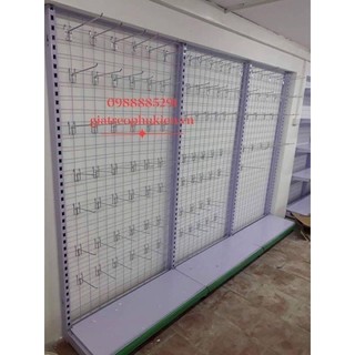 Kệ lưới cao 1m2 rộng 90cm kèm 20 móc
