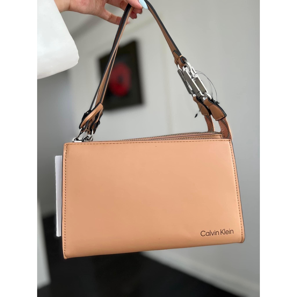 Túi xách chính hãng nữ Calvin Klein làm clutch - Size 20*13cm
