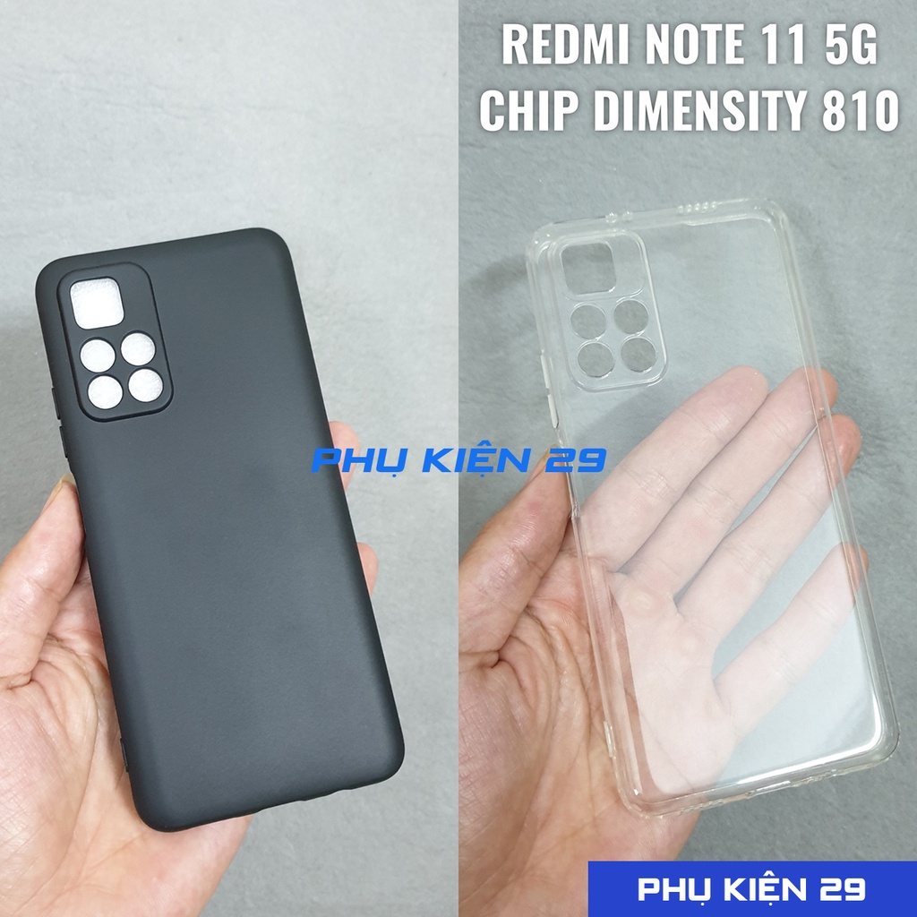 [Redmi Note 11 5G] Ốp lưng silicon dẻo cao cấp Henyou