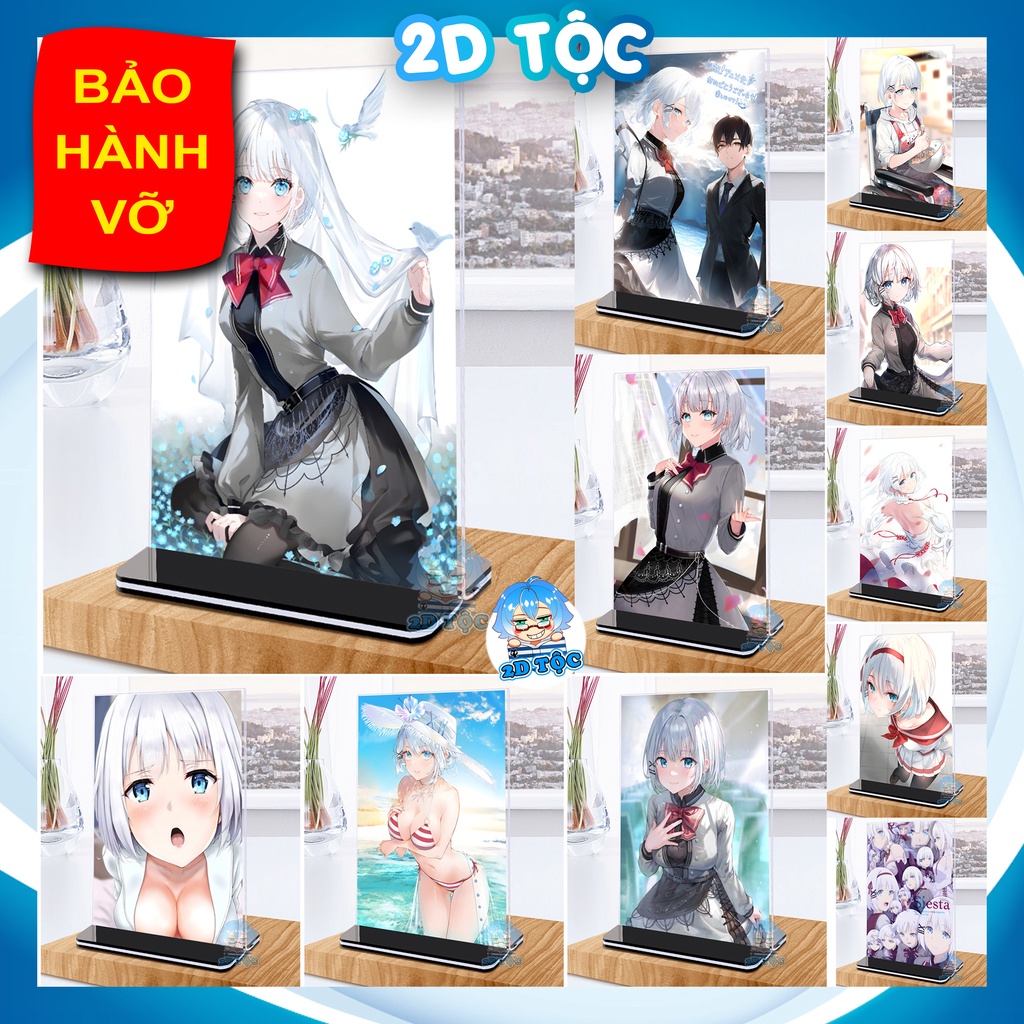 Khung ảnh Mica Kích thước A4,A5 In hình Anime Manga Light Novel Thám tử đã chết (1) đế lùa màu đen - 2D Tộc Shop