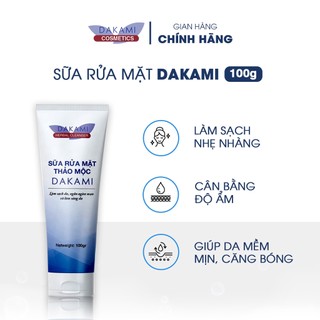 Sữa rửa mặt Dakami, Kem rửa mặt Dakami kiểm soát dầu thừa và mụn 100ml