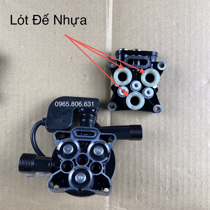 Bộ đầu bơm máy rửa xe mini có kèm rơ le điện, máy xịt rửa xe gia đình