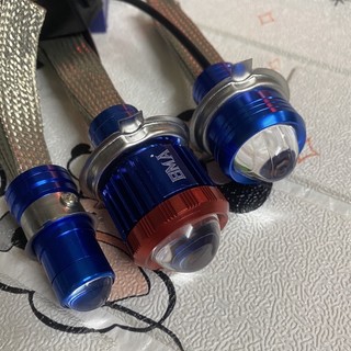 Đèn led bi cầu BMA chân H4 và M5 sáng cos vàng pha trắng gắn xe máy