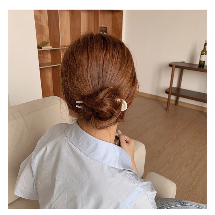 Trâm Chữ U Cài Tóc Trâm Cài Nhựa Nhiều Màu Tươi Trẻ Năng Động