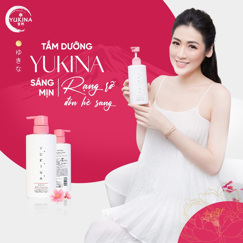 Sữa tắm trắng da Yukina White Body Wash 500ml