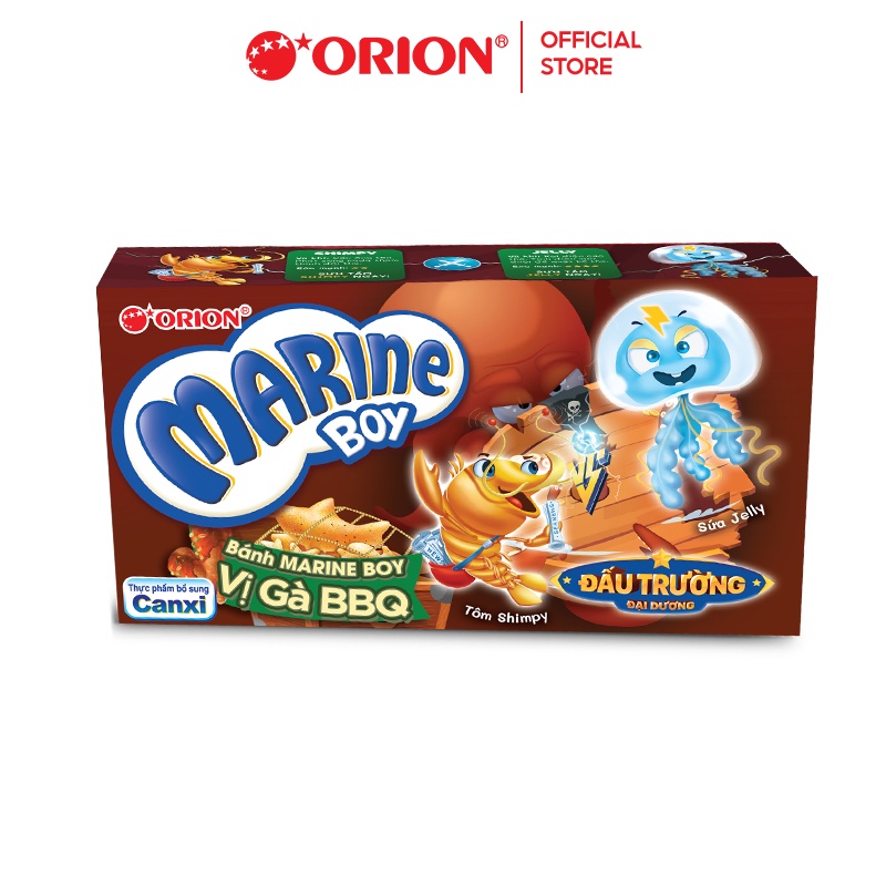 Bánh Cá Marine Boy Orion vị Gà BBQ 35g/hộp