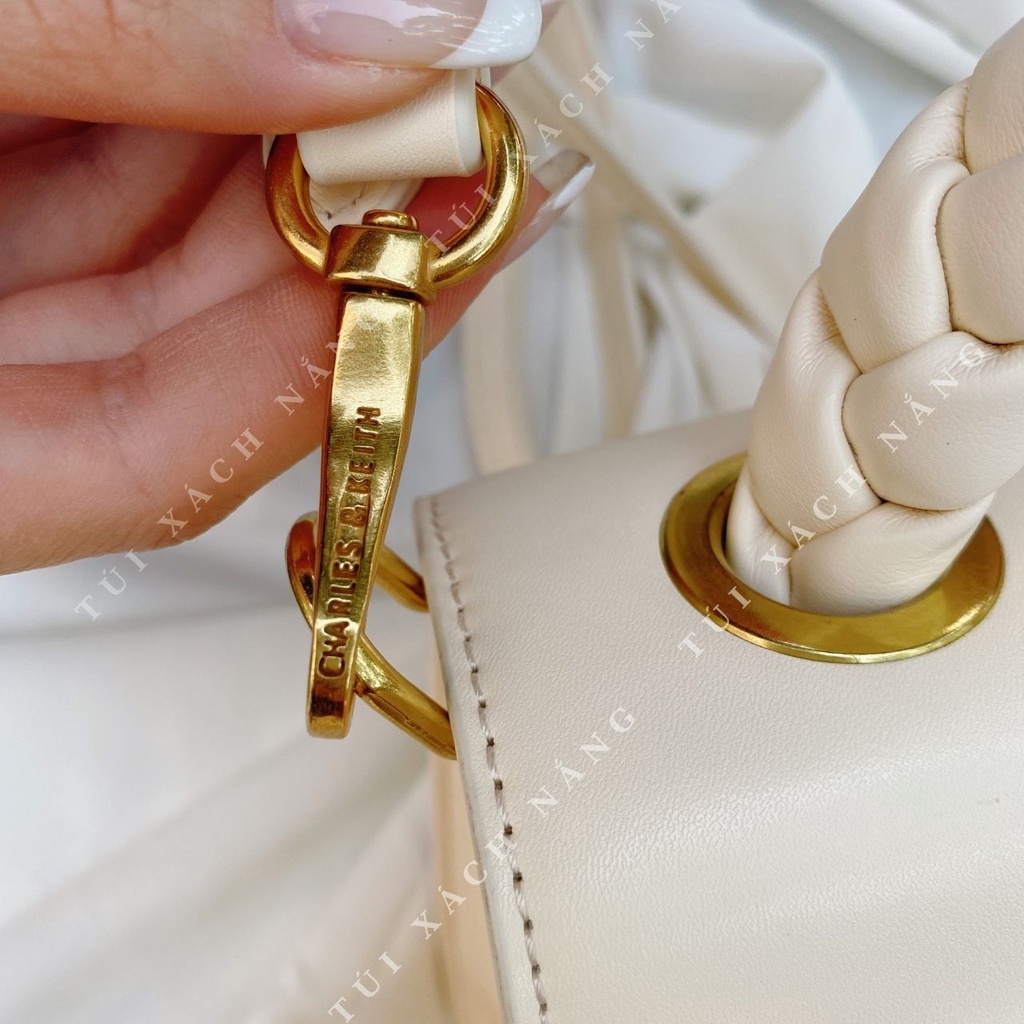 Túi đeo chéo nữ túi CNK Quai Xách Đeo Chéo quai tết CAM BE TÚI XÁCH NẮNG - E12B