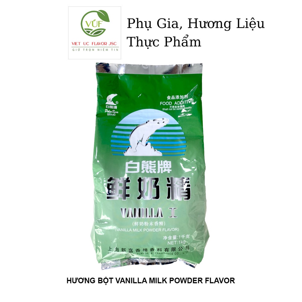 Hương Bột Vanilla Milk (gói 1kg)| Chất Tạo Hương | Vietuc Jsc