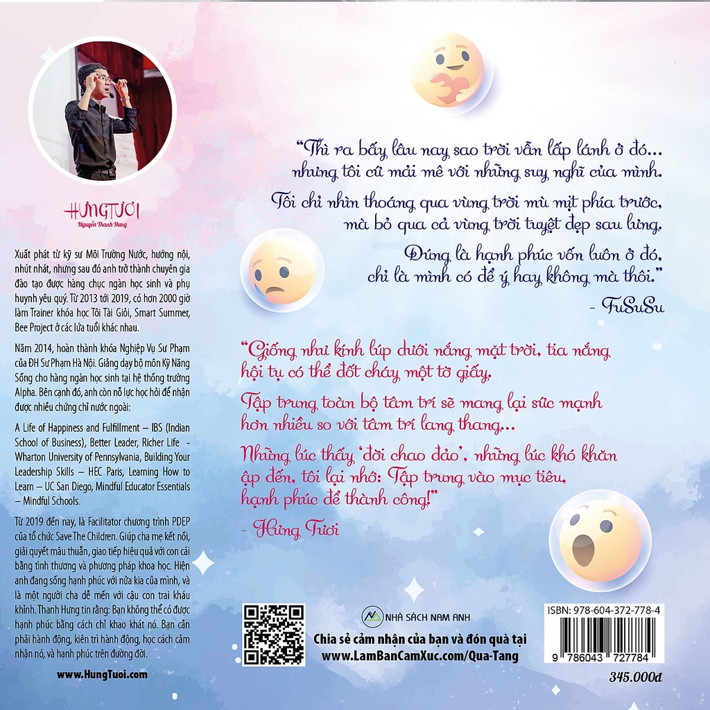 Sách - Làm Bạn Cảm Xúc Làm Chủ Hạnh Phúc - Nhà sách Nam Anh