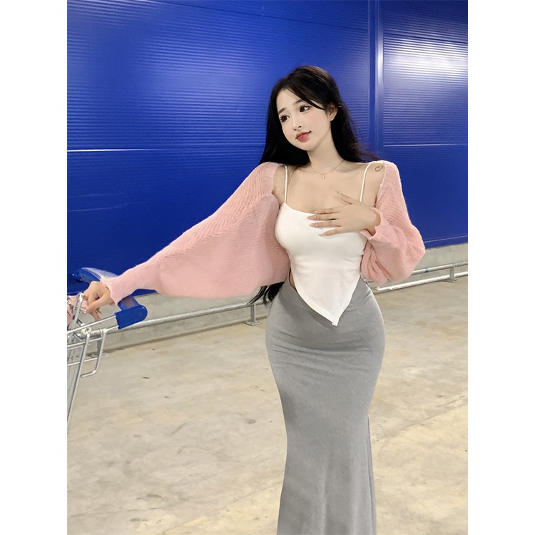 Cocory vn Chân Váy Đuôi Cá Lưng Cao Thời Trang Quyến Rũ Cho Nữ