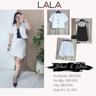 Bigsize công sở - Áo Lửng Trắng Sọc