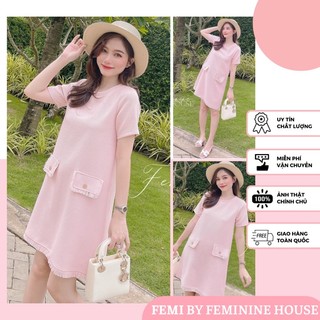Đầm Tweed Dạ, đầm dạ suông, váy dạ, váy tweed sang chảnh xinh xắn