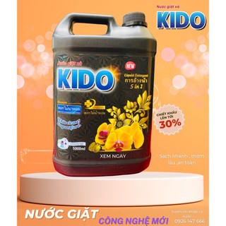 Nước Giặt Xả KIDO 5l Đen hương comfor lưu hương Thơm Nhẹ Nhàng