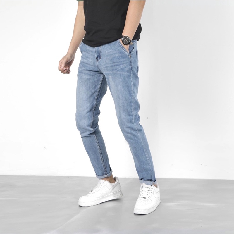 Quần Jean Nam Cao Cấp Màu Xanh Nhạt Hot Trend 2023