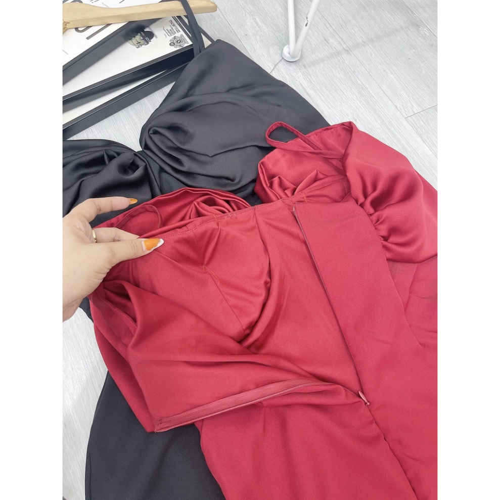 (Fom: <55kg) Đầm 2s Vai Rớt Phối Phi Chất Mịn Full 2 Lớp, Tone Màu Xinh Đi Dạo, Dã Ngoại JL45 | BigBuy360 - bigbuy360.vn
