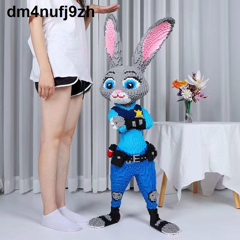 🚚SẴN HÀNG🚚Tương thích LEGO xây dựng thỏ Judy Fox Nick 3D Stereo Puzzle Đồ chơi người lớn khó khăn Quà tặng t