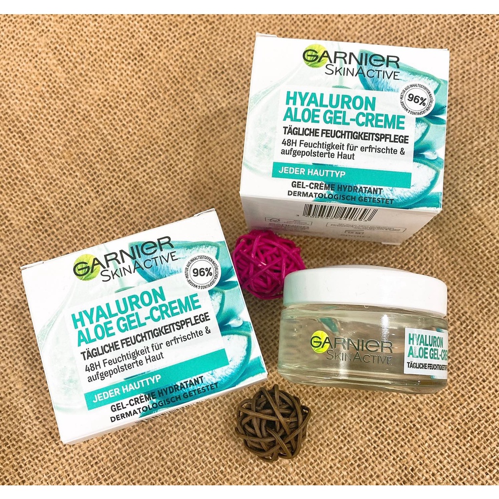 KEM DƯỠNG GARNIER HYALURON ALOE- GEL CREME- CẤP ẨM CHUYÊN SÂU CHO DA CĂNG MỌNG & MỀM MỊN